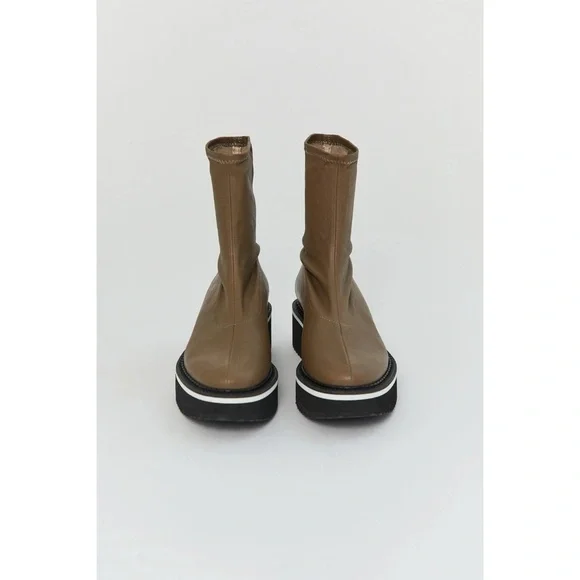 Clergerie Paris Berta Leather Flatform Boots Size 37 NWOB - Picture 11 of 12